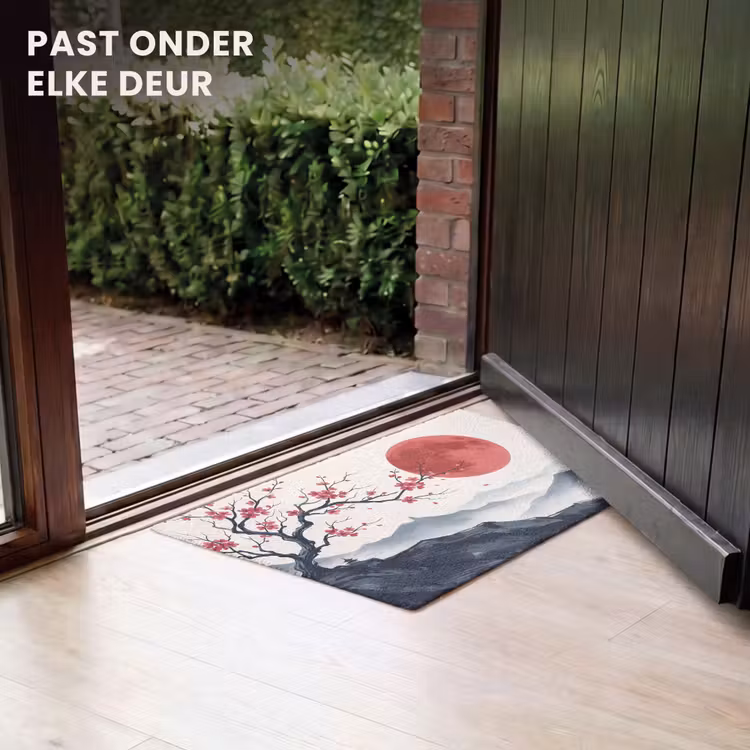 Deurmat - Kersenbloesem - Oosters - Rood — 7