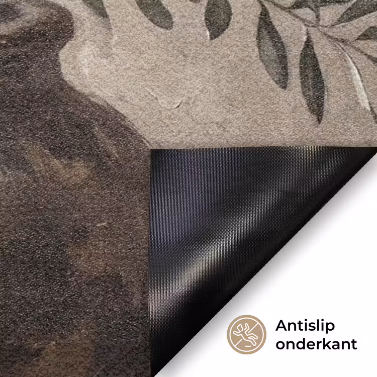 Deurmat - Olijfplant - Aardenpot - Abstract - Beige — 6