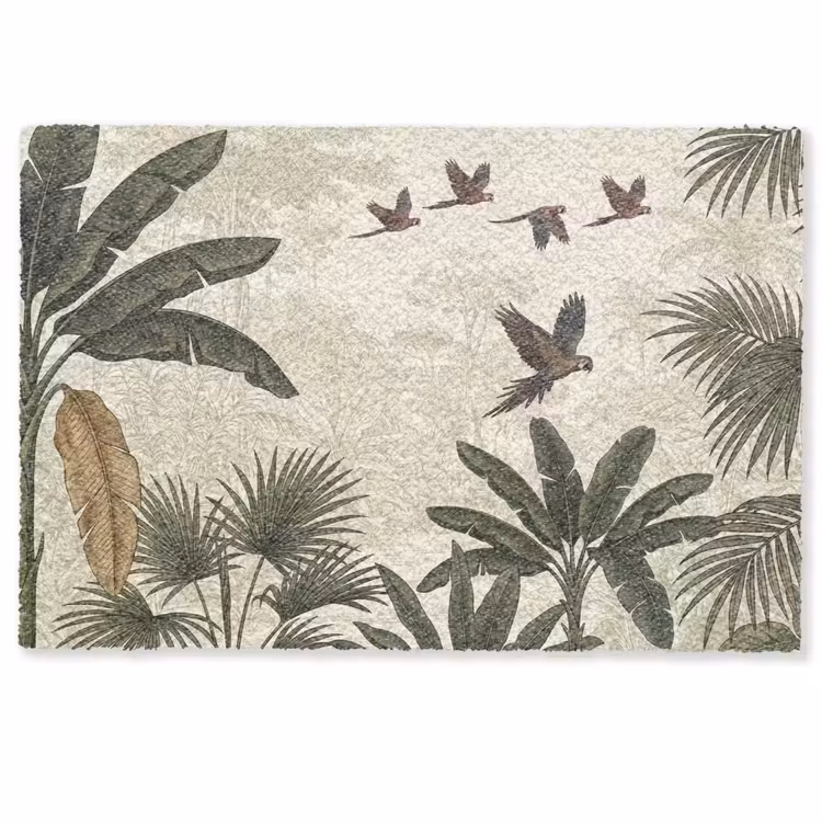 Deurmat - Papagaaien - Jungle - Tropisch - Green — 1