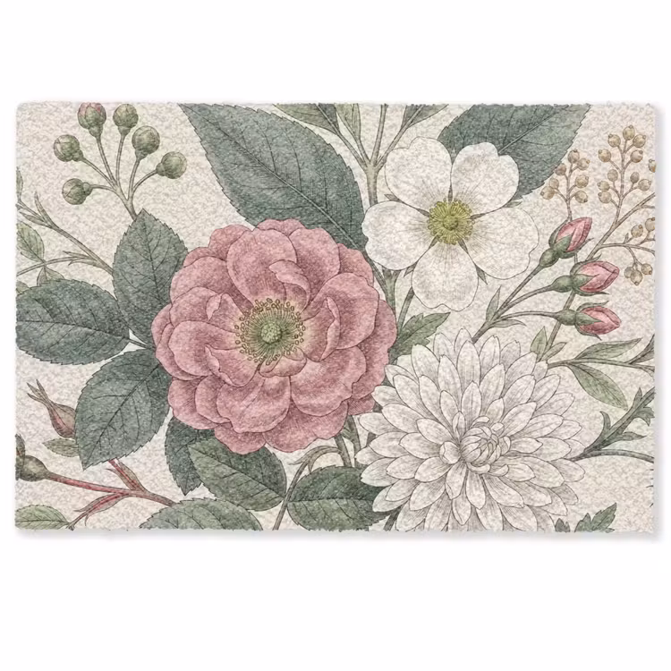 Deurmat - Romantisch - Design - Kleurrijk — 1