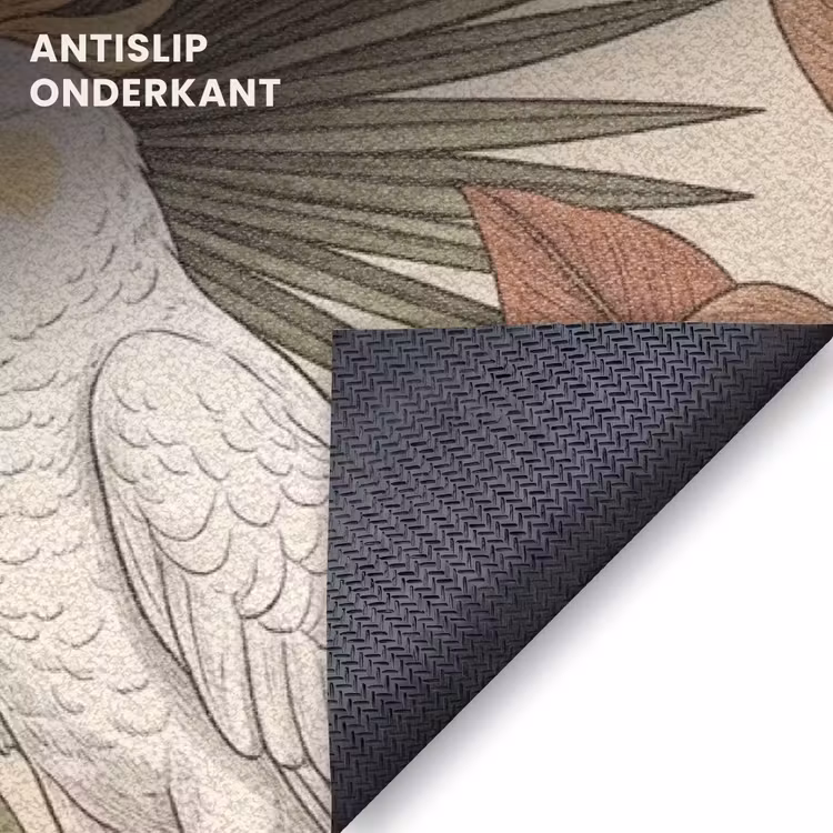 Deurmat - Tropisch - Vogels - Beige — 6