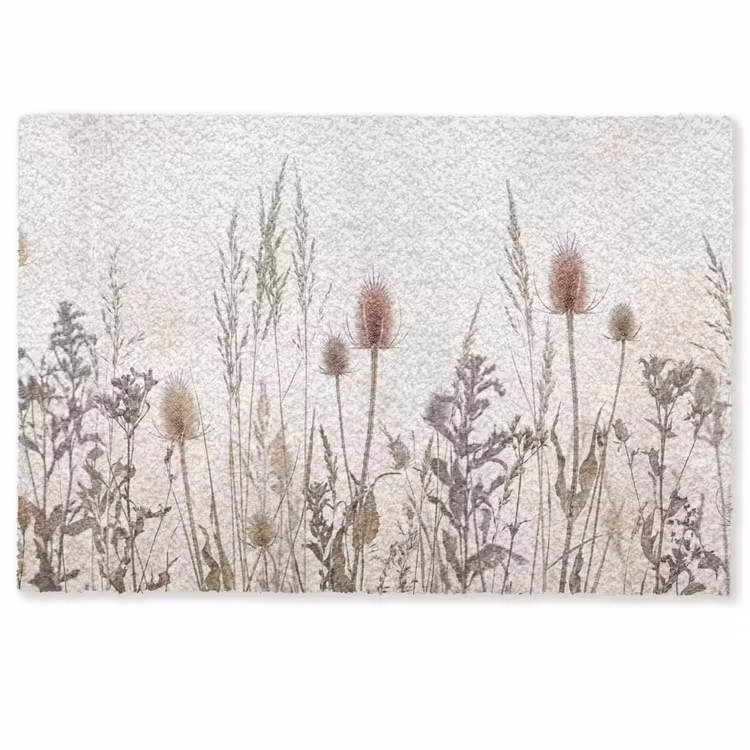 Deurmat - Weidebloemen - Design - Sepia — 1