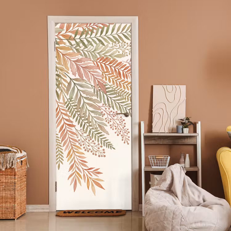 Deursticker - Botanisch - Aquarel - Kleurrijk — 2