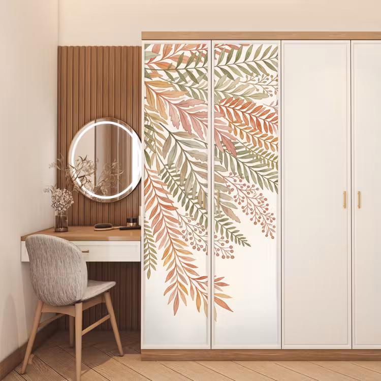 Deursticker - Botanisch - Aquarel - Kleurrijk — 5