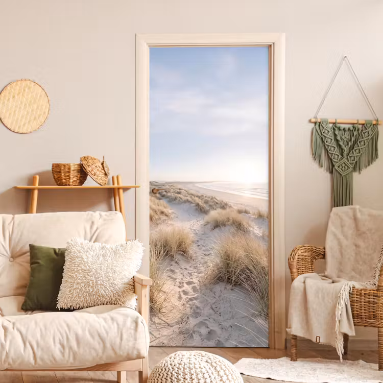 Deursticker - Duinen - Strand - Beige — 4