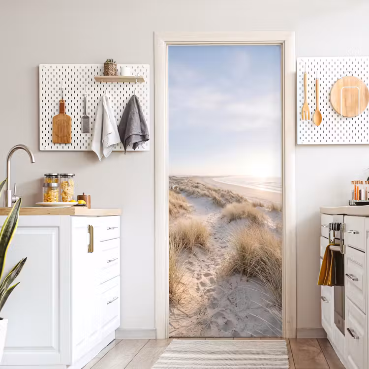 Deursticker - Duinen - Strand - Beige — 7