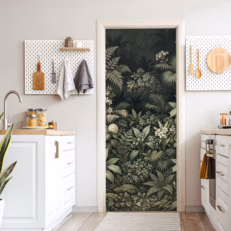 Deursticker - Jungle - Bladeren - Botanisch - Groen — 7
