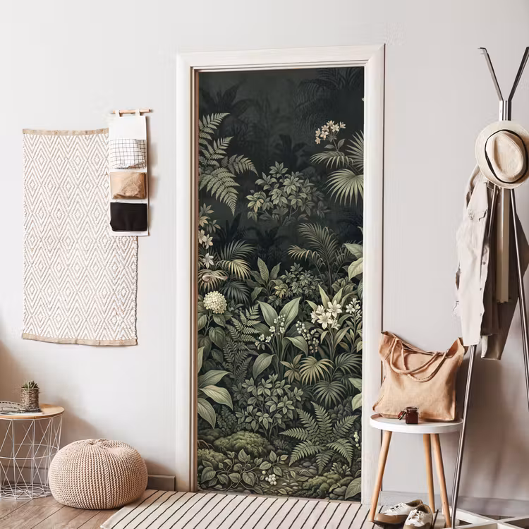 Deursticker - Jungle - Bladeren - Botanisch - Groen — 8