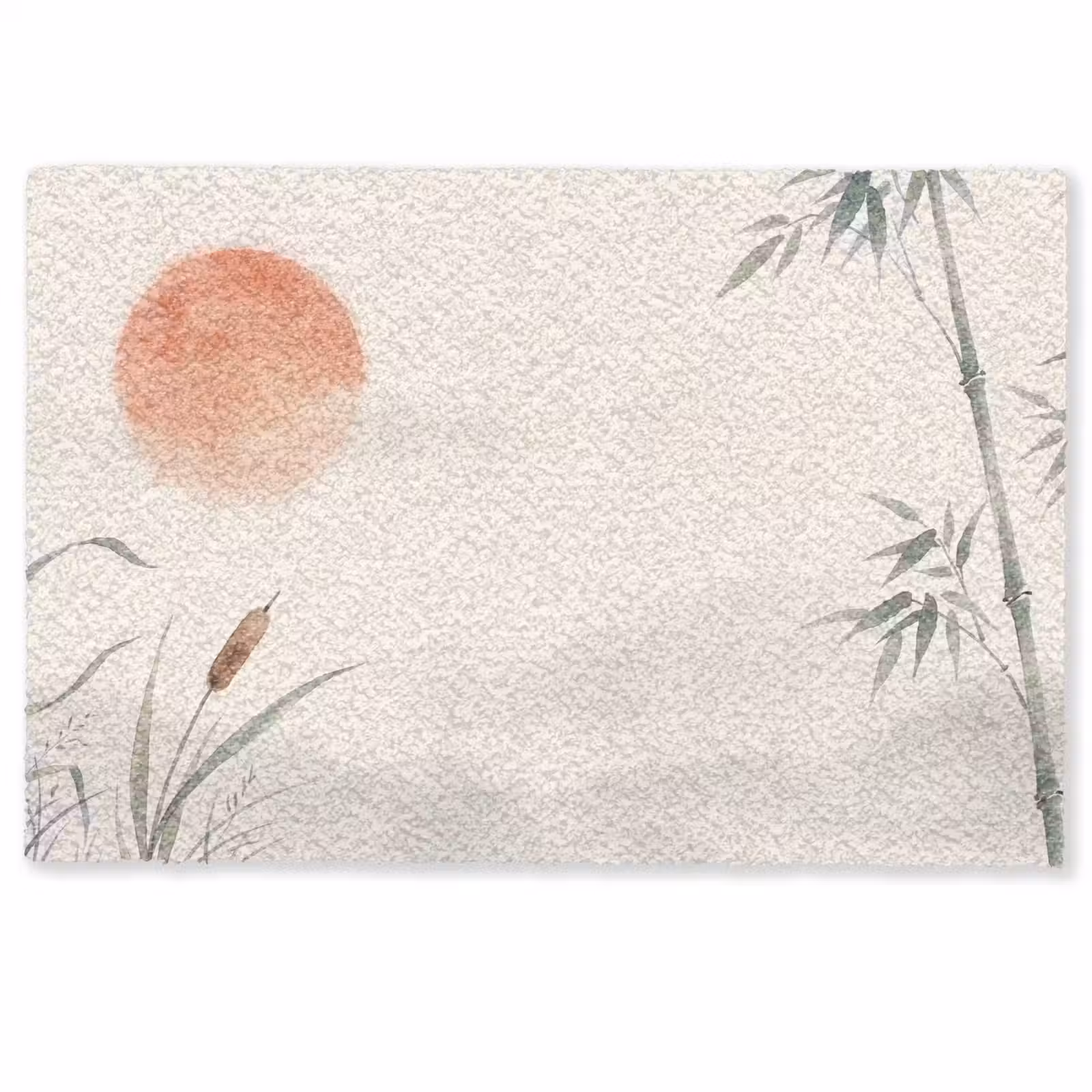 Deurmat - Minimalistisch - Bamboe - Groen — 1