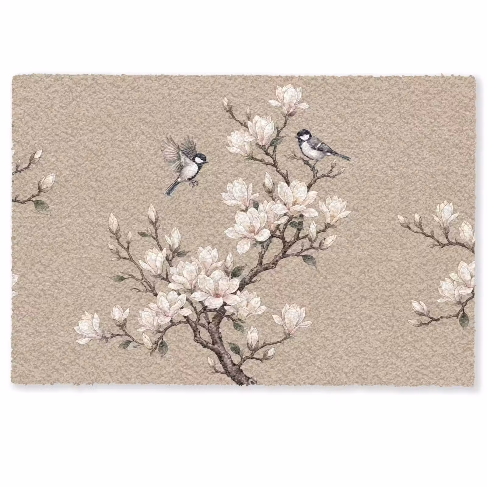 Deurmat - Oosters - Vogels - Beige — 1