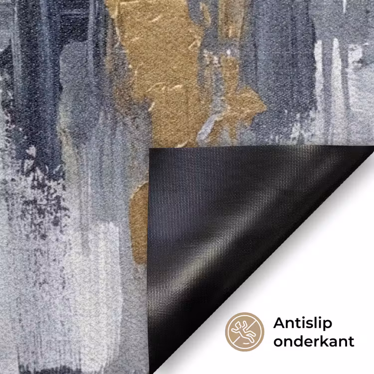 Deurmat - Abstract - Structuur - Goud - Grijs - Modern — 6