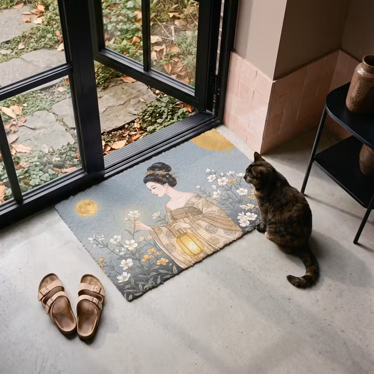 Deurmat - Aziatisch - Vrouw - Kimono — 2