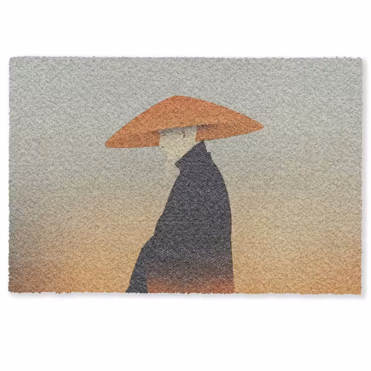 Deurmat - Minimalistisch - Silhouet - Oranje — 1