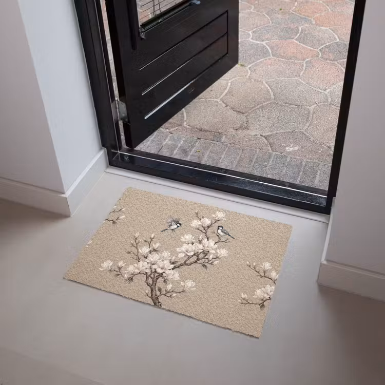 Deurmat - Oosters - Vogels - Beige — 4