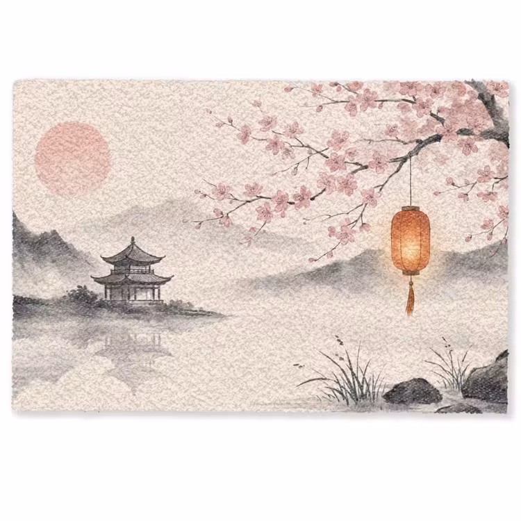 Deurmat - Zon - Japans - Traditioneel — 1