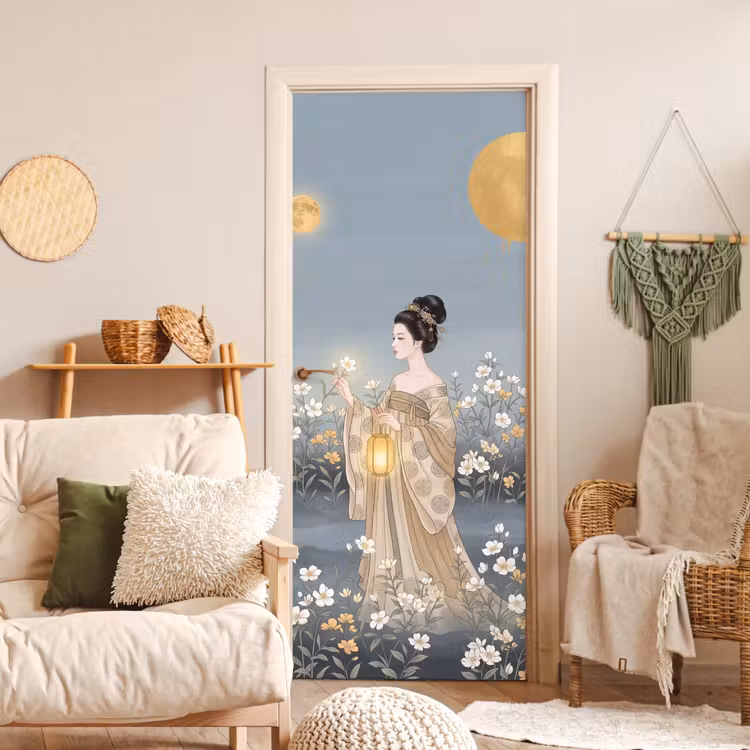 Deursticker - Aziatisch - Vrouw - Kimono — 4