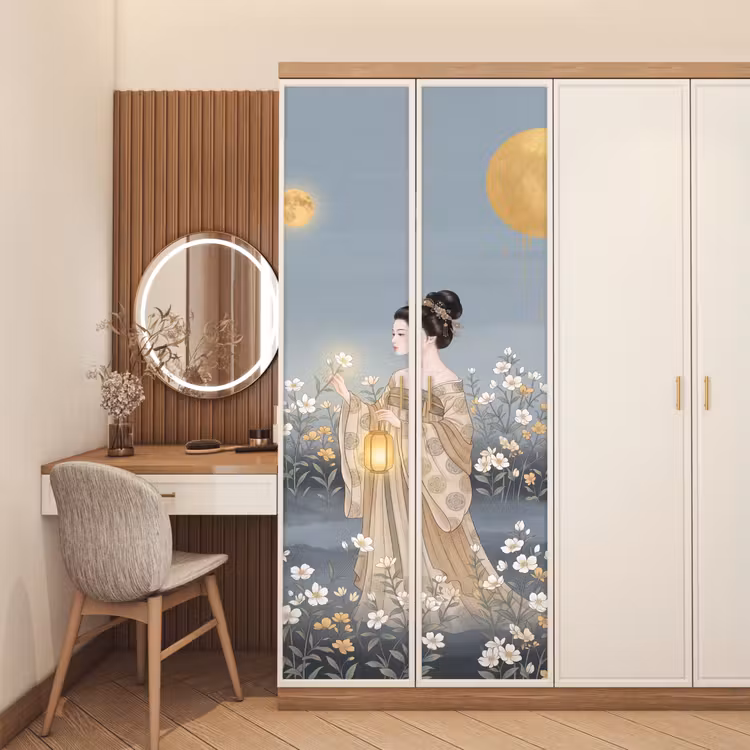 Deursticker - Aziatisch - Vrouw - Kimono — 5