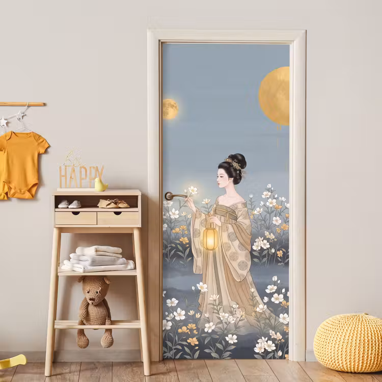 Deursticker - Aziatisch - Vrouw - Kimono — 6