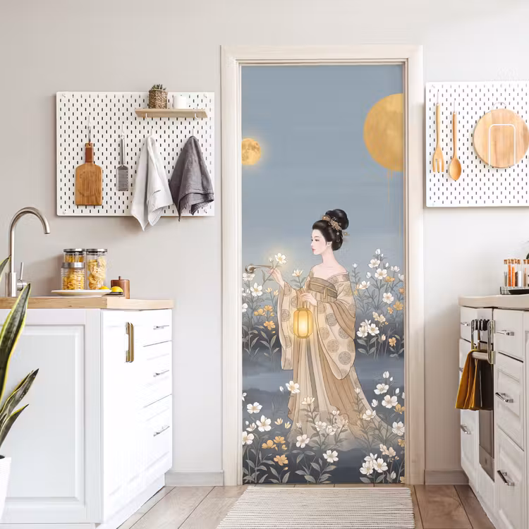 Deursticker - Aziatisch - Vrouw - Kimono — 7