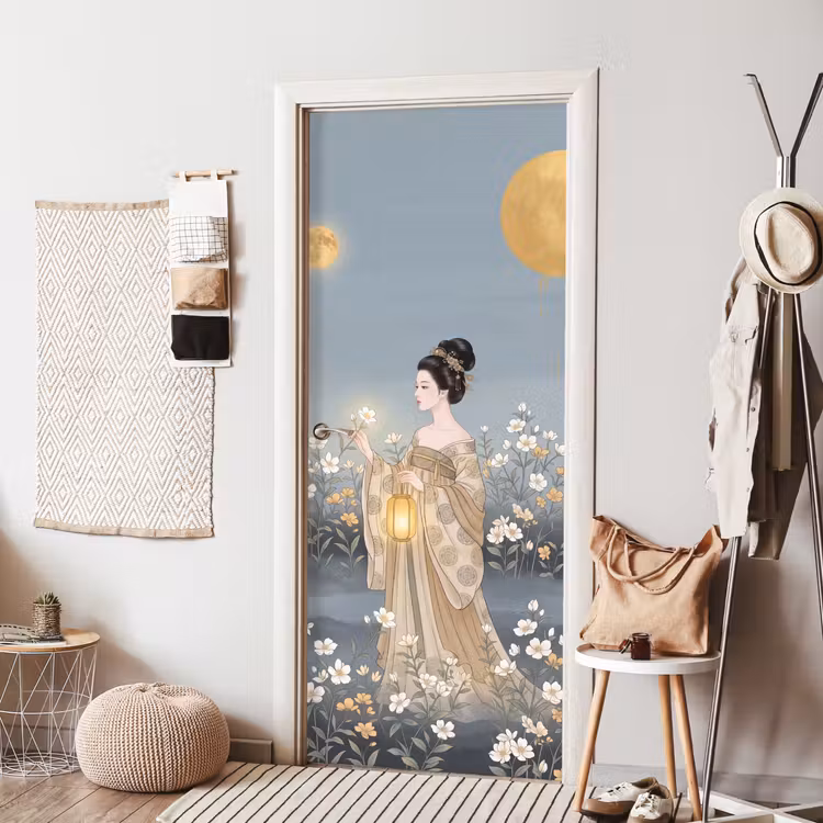 Deursticker - Aziatisch - Vrouw - Kimono — 8