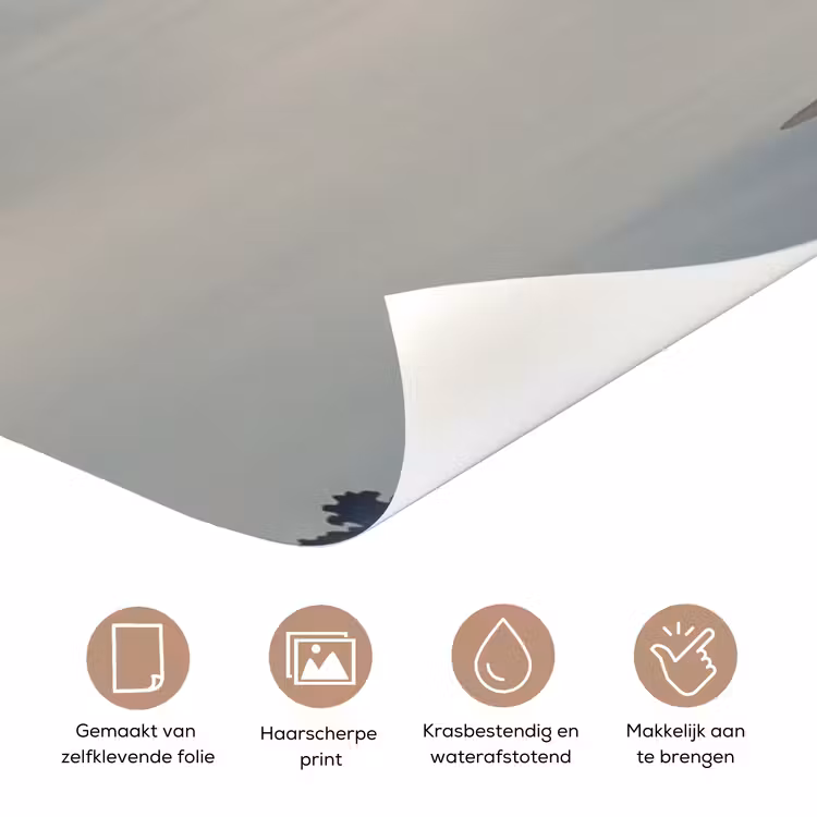 Deursticker - Japans - Landschap - Beige — 3