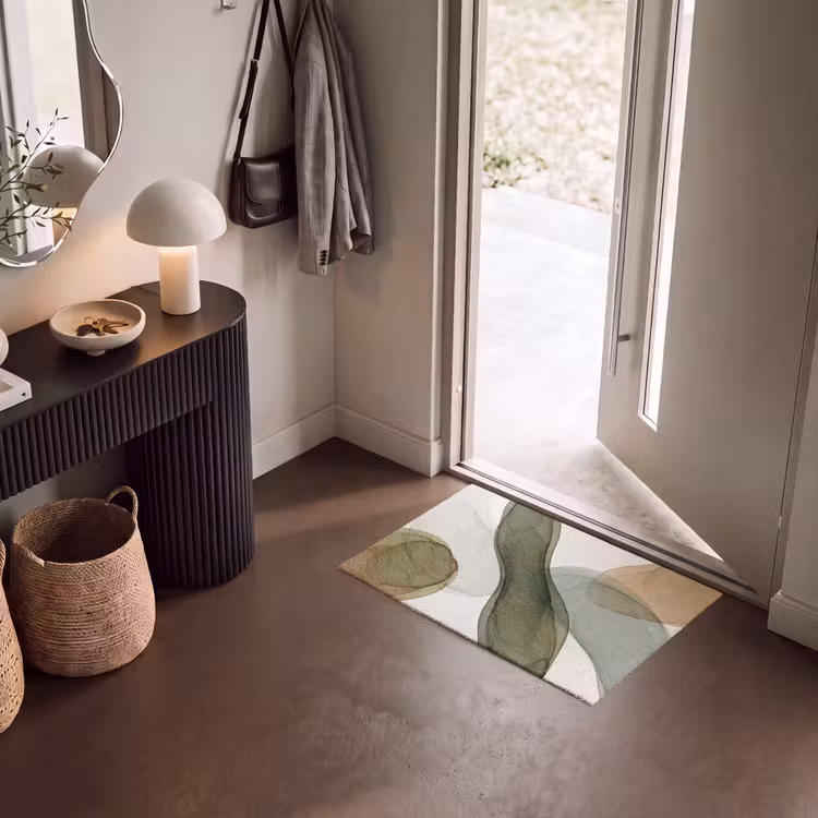 Deurmat - Abstract - Vormen - Modern - Kunst - Groen - Bruin — 8