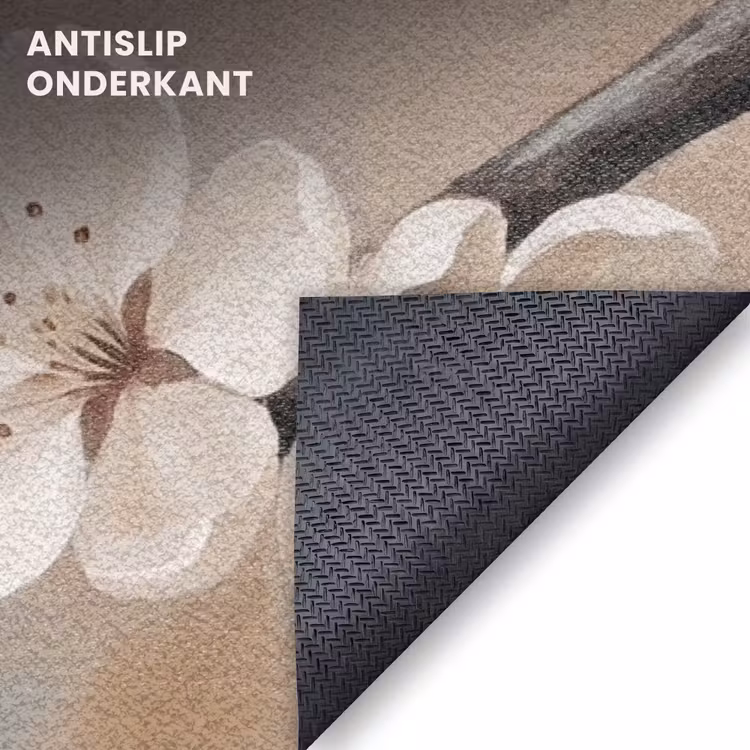 Deurmat - Bloesem - Takken - Schilderij - Beige - Serene — 6
