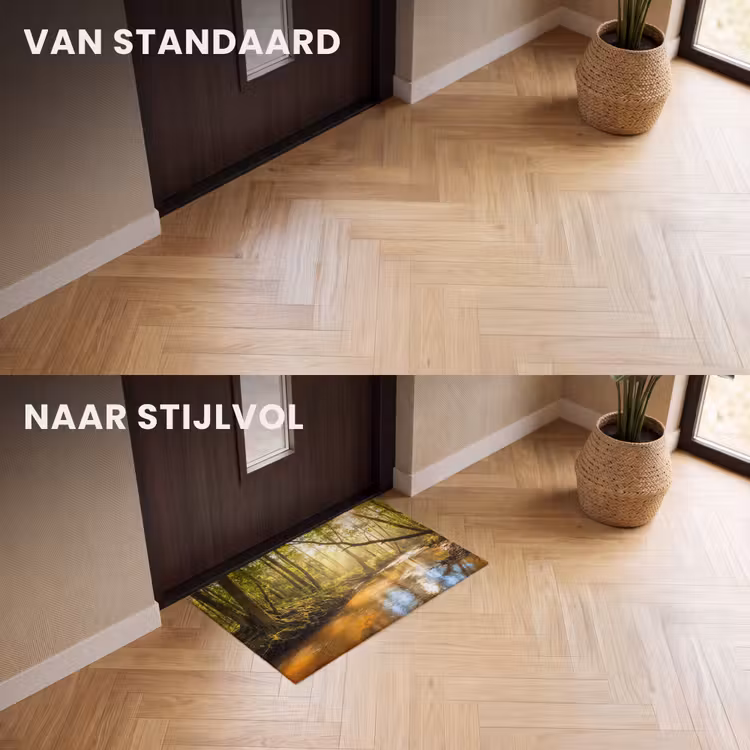 Deurmat - Bos - Beek - Zonlicht - Natuur - Groen — 3