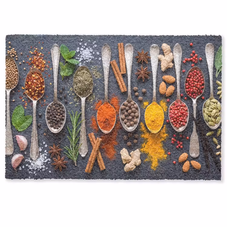 Deurmat - Kruiden - Lepels - Culinair - Kleurrijk - Sfeervol — 1