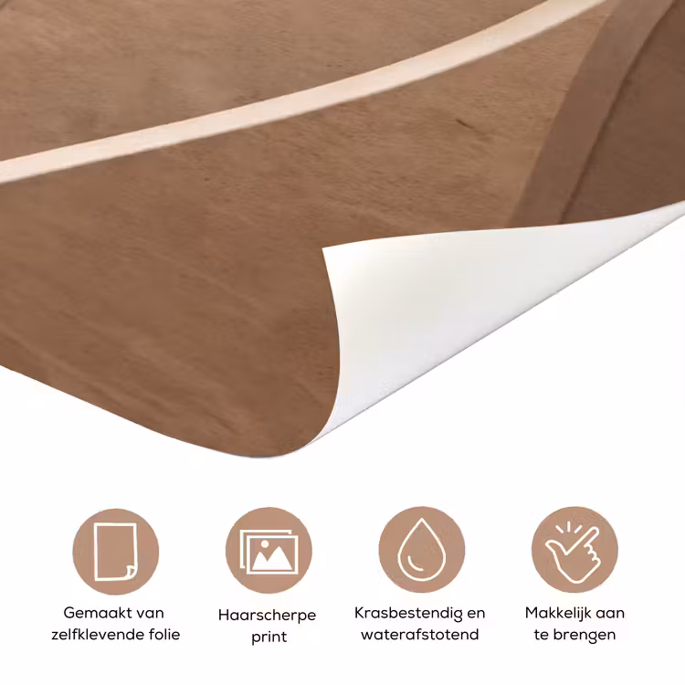 Deursticker - Abstract - Golven - Modern - Beige — 3