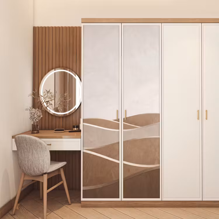 Deursticker - Abstract - Golven - Modern - Beige — 5