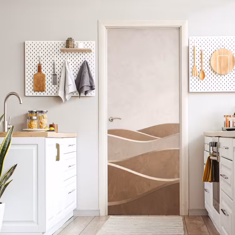 Deursticker - Abstract - Golven - Modern - Beige — 7