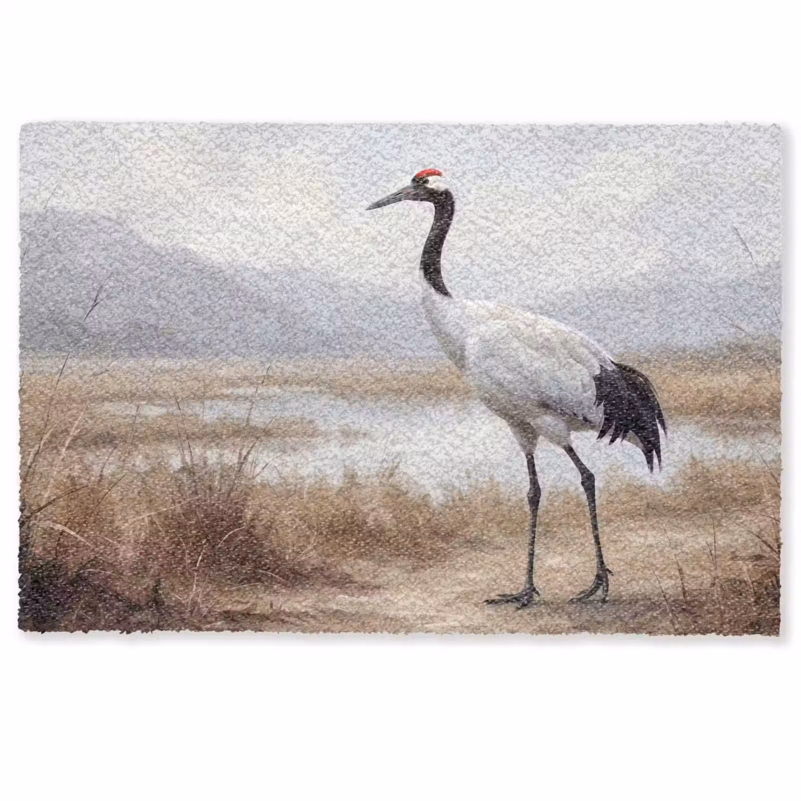 Deurmat - Kraanvogel - Natuur - Realistisch — 1