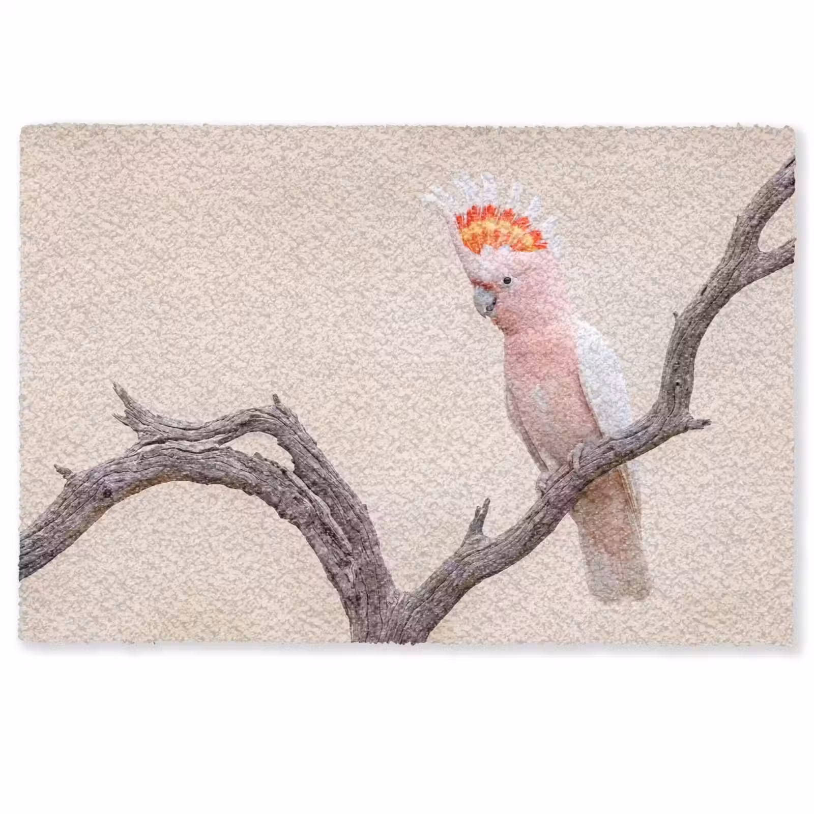 Deurmat - Papagaai - Tak - Roze — 1