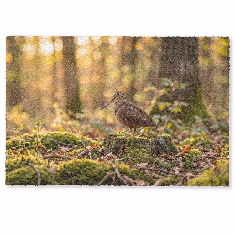 Deurmat - Houtsnip - Bos - Bladeren - Herfst - Gecamoufleerd — 1