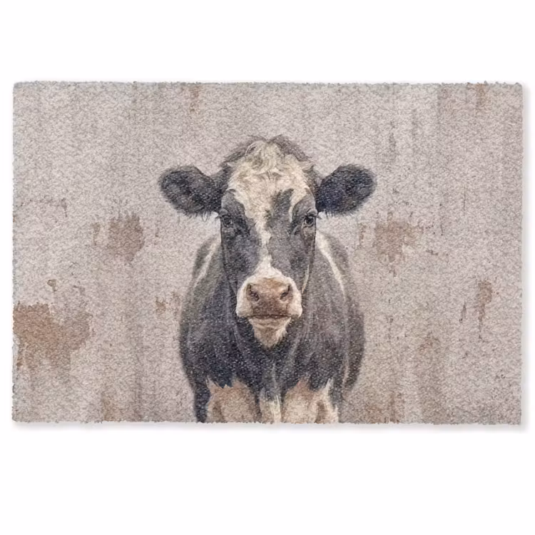 Deurmat - Koe - Portret - Dieren - Modern — 1
