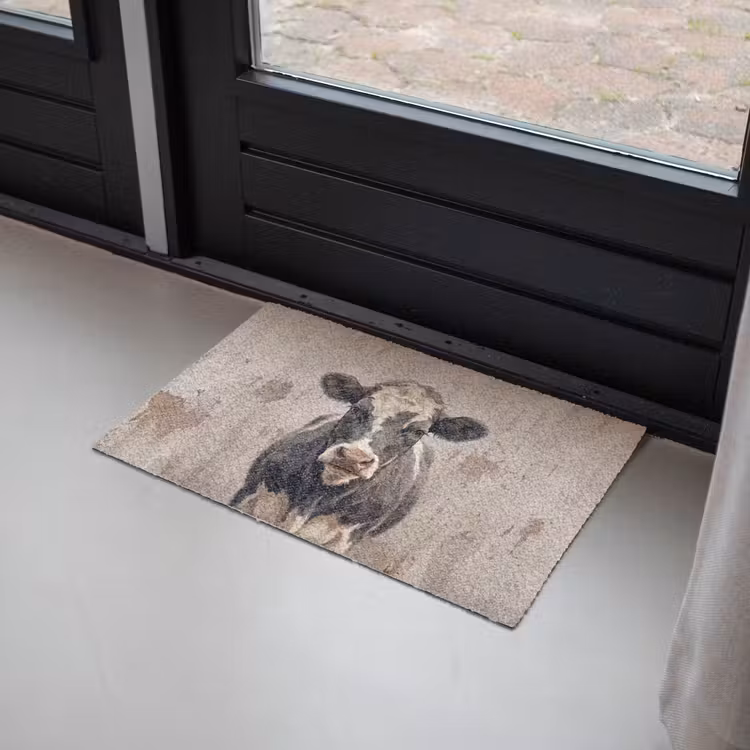 Deurmat - Koe - Portret - Dieren - Modern — 2
