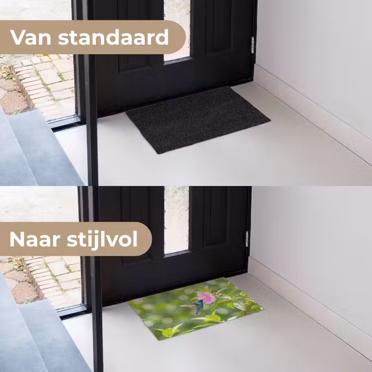 Deurmat - Kolibrie - Bloem - Natuur - Groen — 3