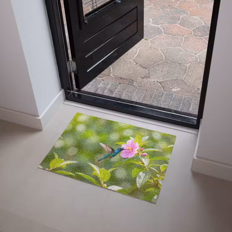 Deurmat - Kolibrie - Bloem - Natuur - Groen — 4