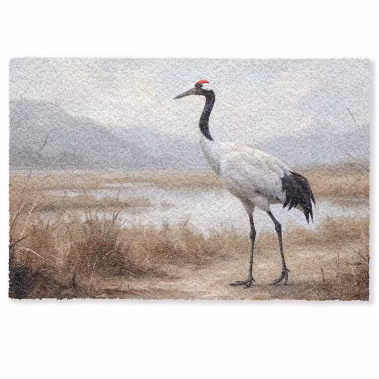 Deurmat - Kraanvogel - Natuur - Realistisch — 1