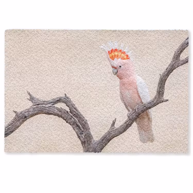 Deurmat - Papagaai - Tak - Roze — 1