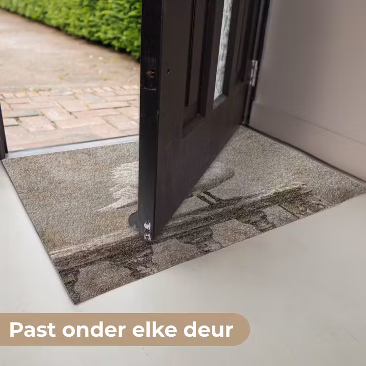 Deurmat - Zwaan - Elegant - Dieren - Wit — 7