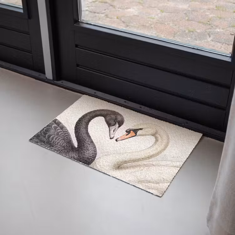Deurmat - Zwanen - Hartvorm - Dieren — 2