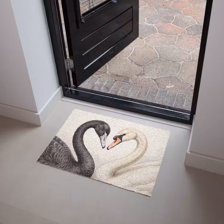 Deurmat - Zwanen - Hartvorm - Dieren — 4