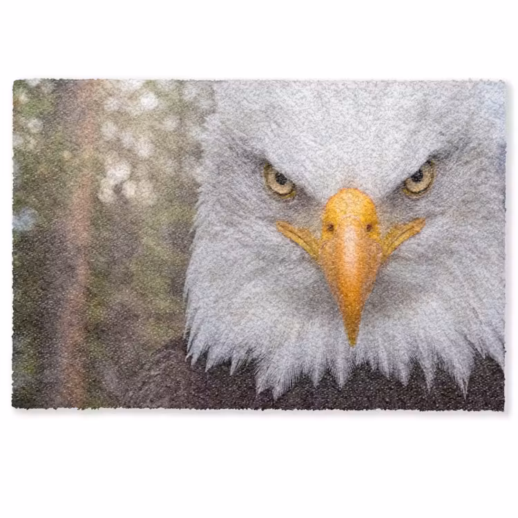 Deurmat - Amerikaans - Zeearend - Portret - Geel — 1