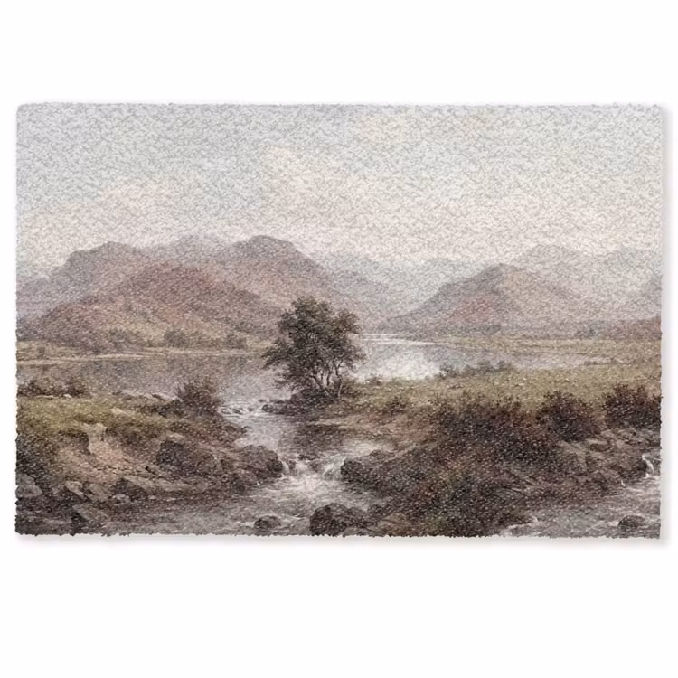 Deurmat - Berglandschap - Meer - Bergen - Vallei - Klassiek — 1