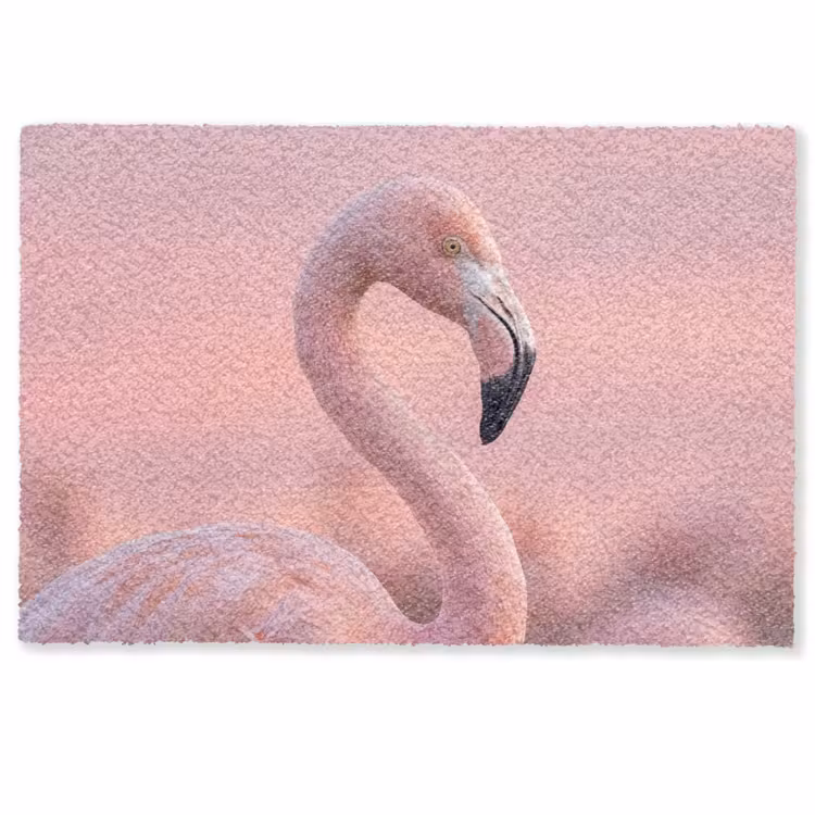 Deurmat - Flamingo - Portret - Roze — 1