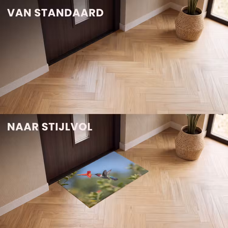 Deurmat - Kolibrie - Bloem - Natuur - Groen — 3