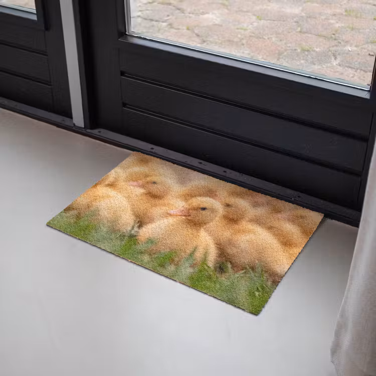 Deurmat - Pijltje - Eend - Natuur - Geel — 2