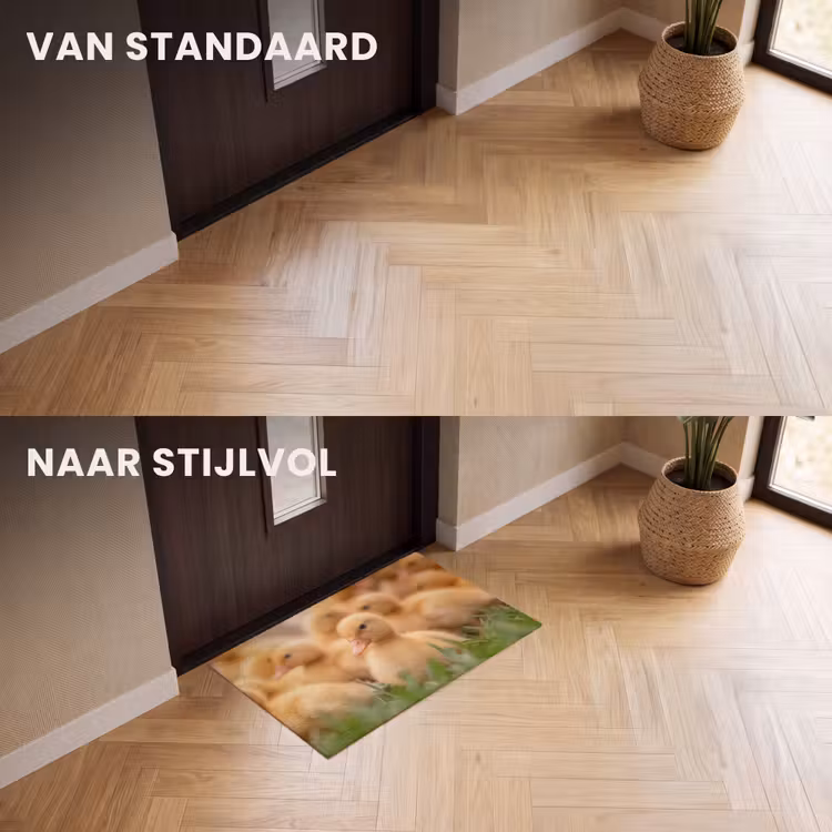 Deurmat - Pijltje - Eend - Natuur - Geel — 3